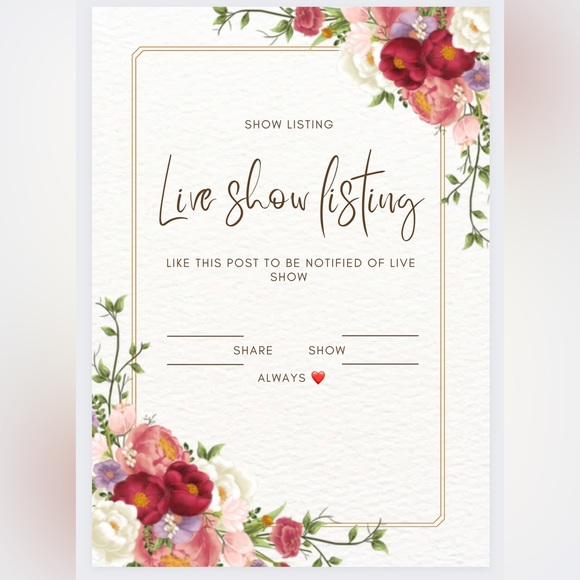 Show Listing! Like to be notified of LIVE shows - Picture 2 of 4